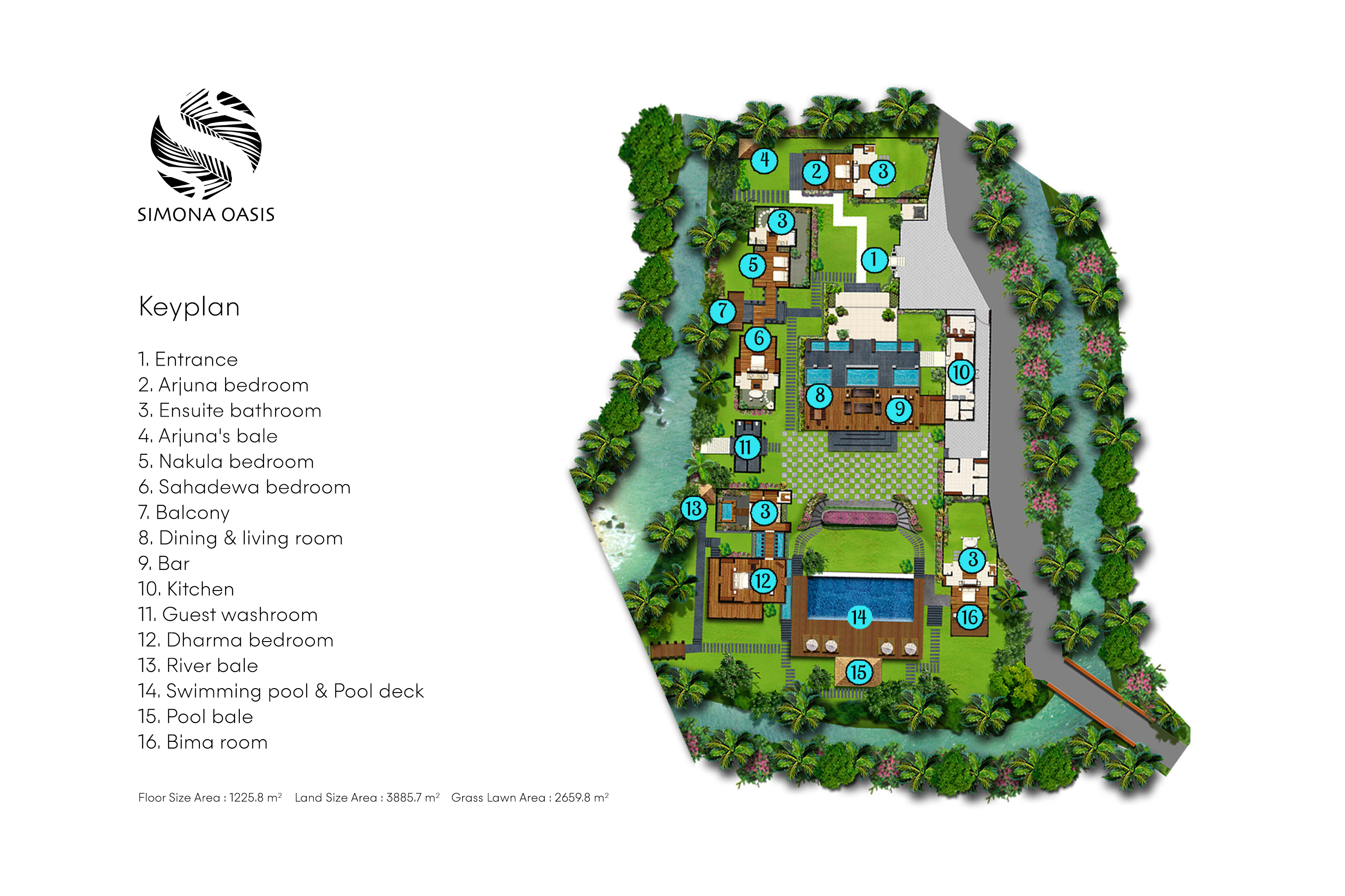 Villa Simona Oasis Floorplan